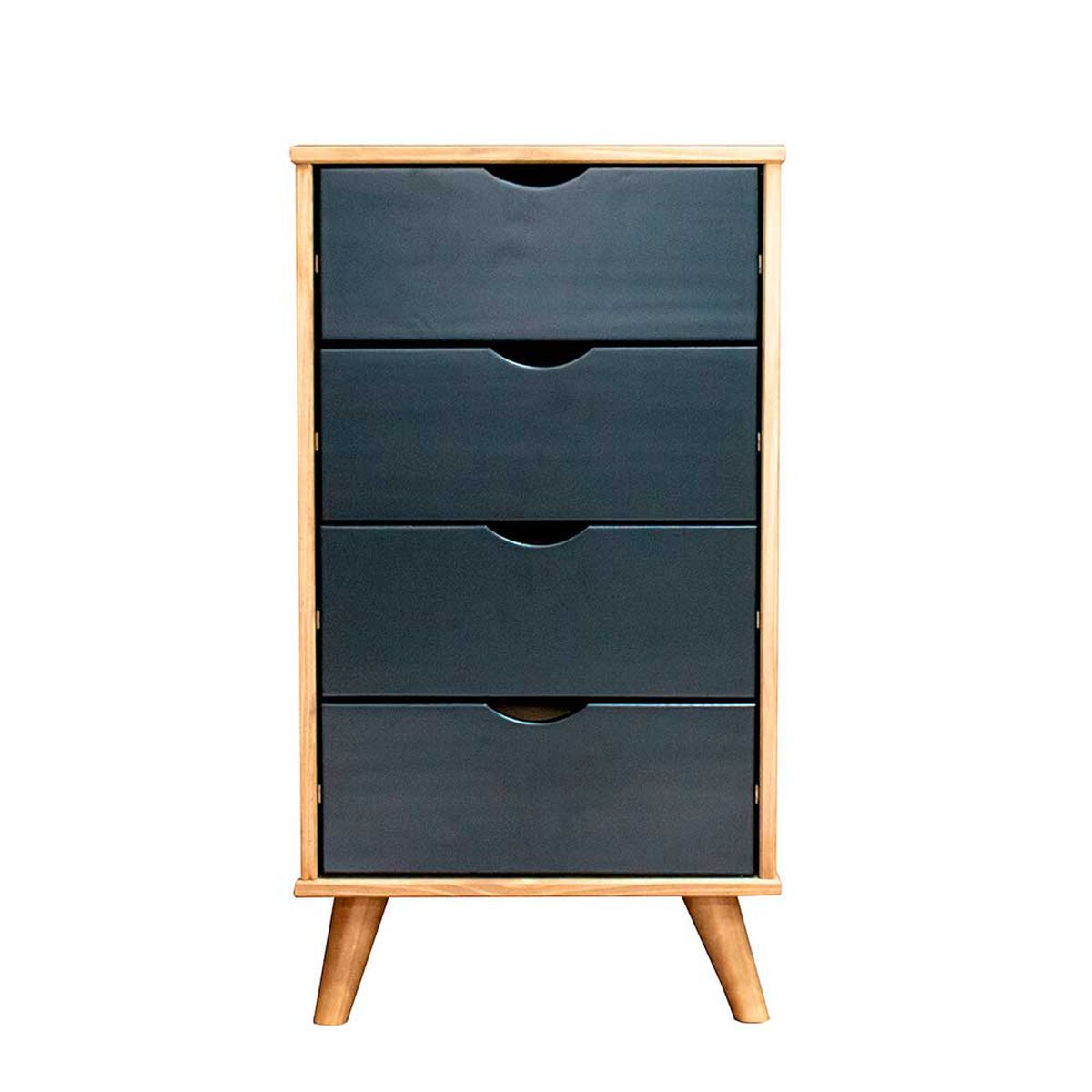 Cómoda Vekkahome Lia 4 Cajones Café