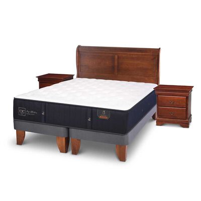 Imagen 2 del producto Cama Europea CIC Base Dividida 2 Plazas Premium + Respaldo + Veladores