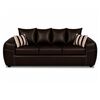 Juego de Living Elegant Detail New Houston 3-1-1 Cuerpos Caf&eacute;