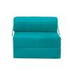 Sofá Cama Latam Home Velvet Siena 1 Cuerpo Turquesa