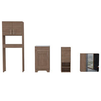 Set Muebles Ahorrador + Lavamanos + Auxiliar + Gabinete Espejo