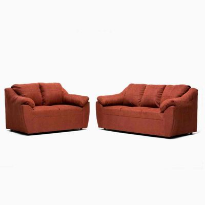 Imagen 1 del producto Juego de Living Cabsur Genova 5 Cuerpos Terracota