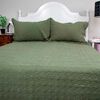 Quilt Doral 2 Plazas Verde Oliva  Velvety