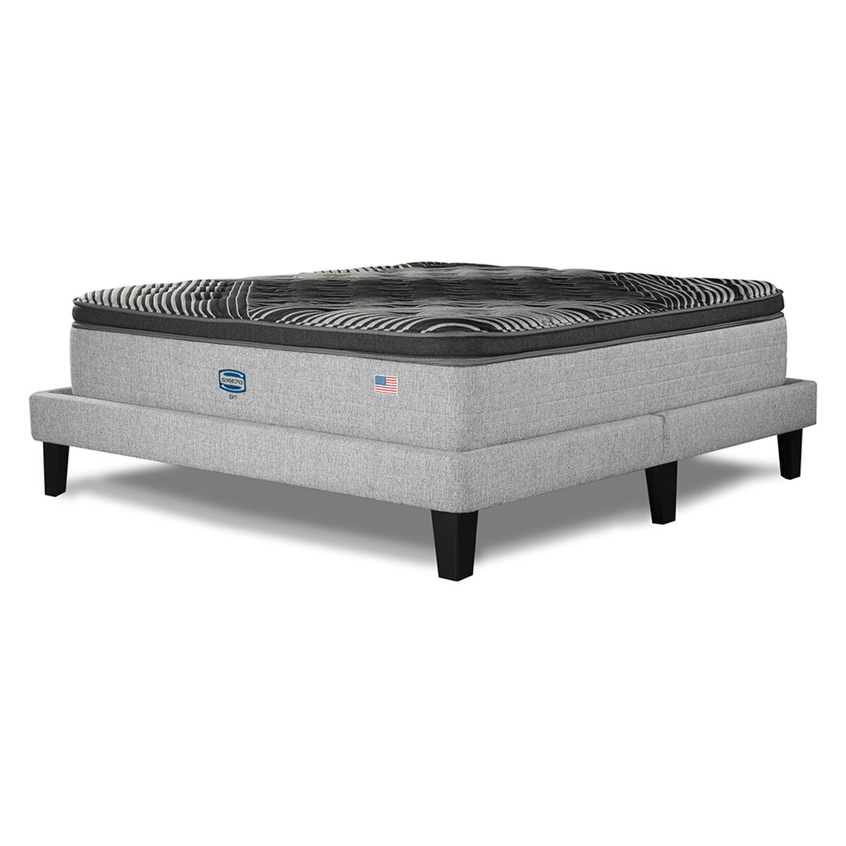 Cama Europea Simmons 2 Plazas Sky