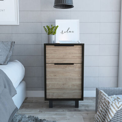 Imagen 1 del producto Velador TuHome Kaia 1 Cajón Wengue/Miel