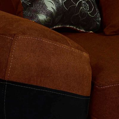 Imagen 2 del producto Sofá Elegant Detail Houston 3 Cuerpos Tela/PU Café