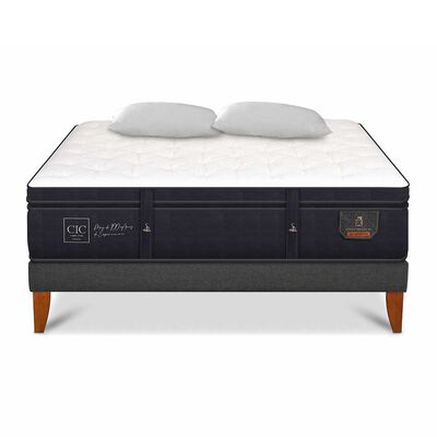 CIC Cama Europea CIC King Súper Premium + Almohadas