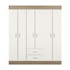 Closet Stanford 6 Puertas 2 Cajones Bicolor