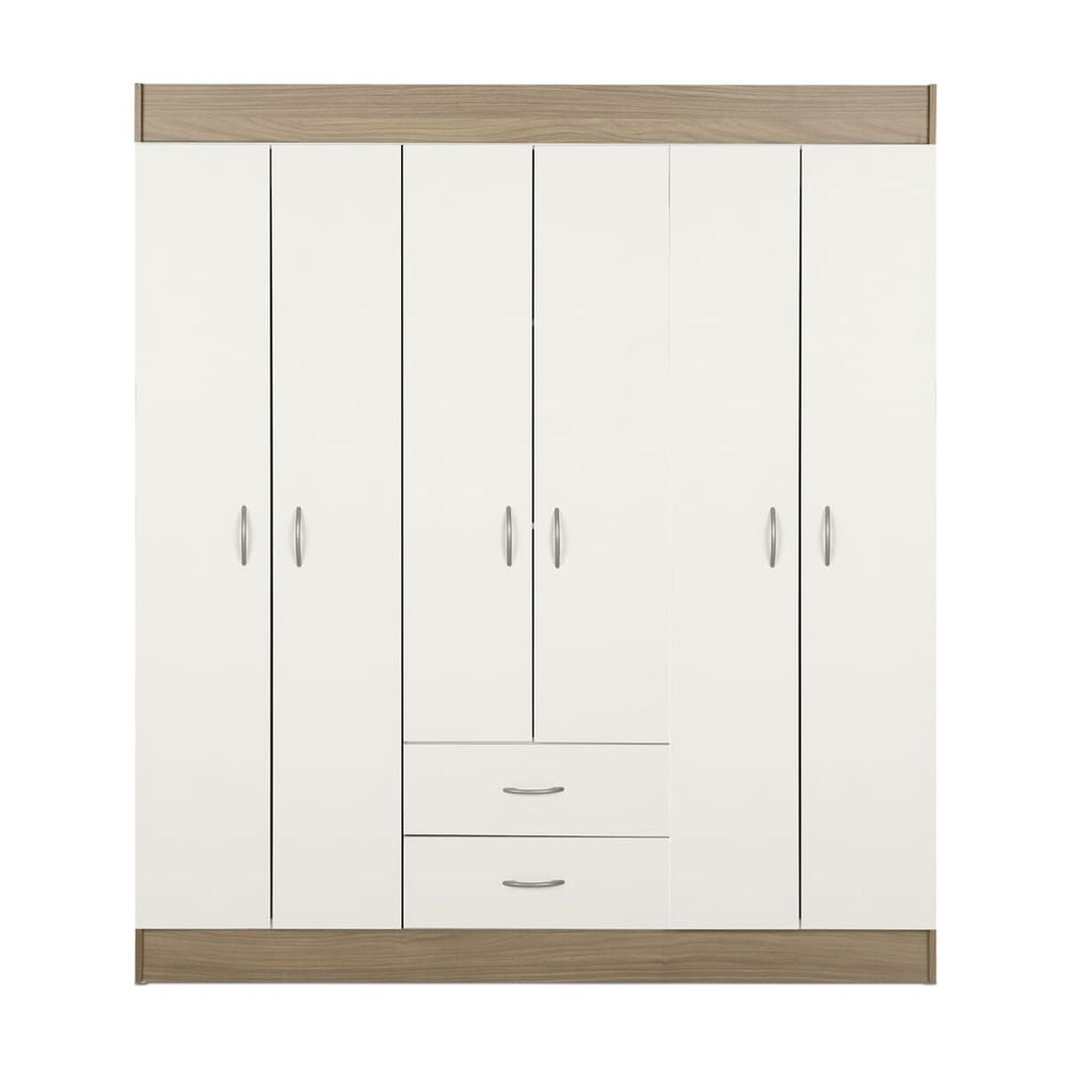 Closet Stanford 6 Puertas 2 Cajones Bicolor