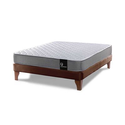 Imagen 1 del producto Cama Europea Latam Home Full Zen Best Tela Velvet Chocolate