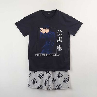 Imagen 1 del producto Pijama Corto Jujutsu Kaisen Manga Corta Hombre Licencia Azul