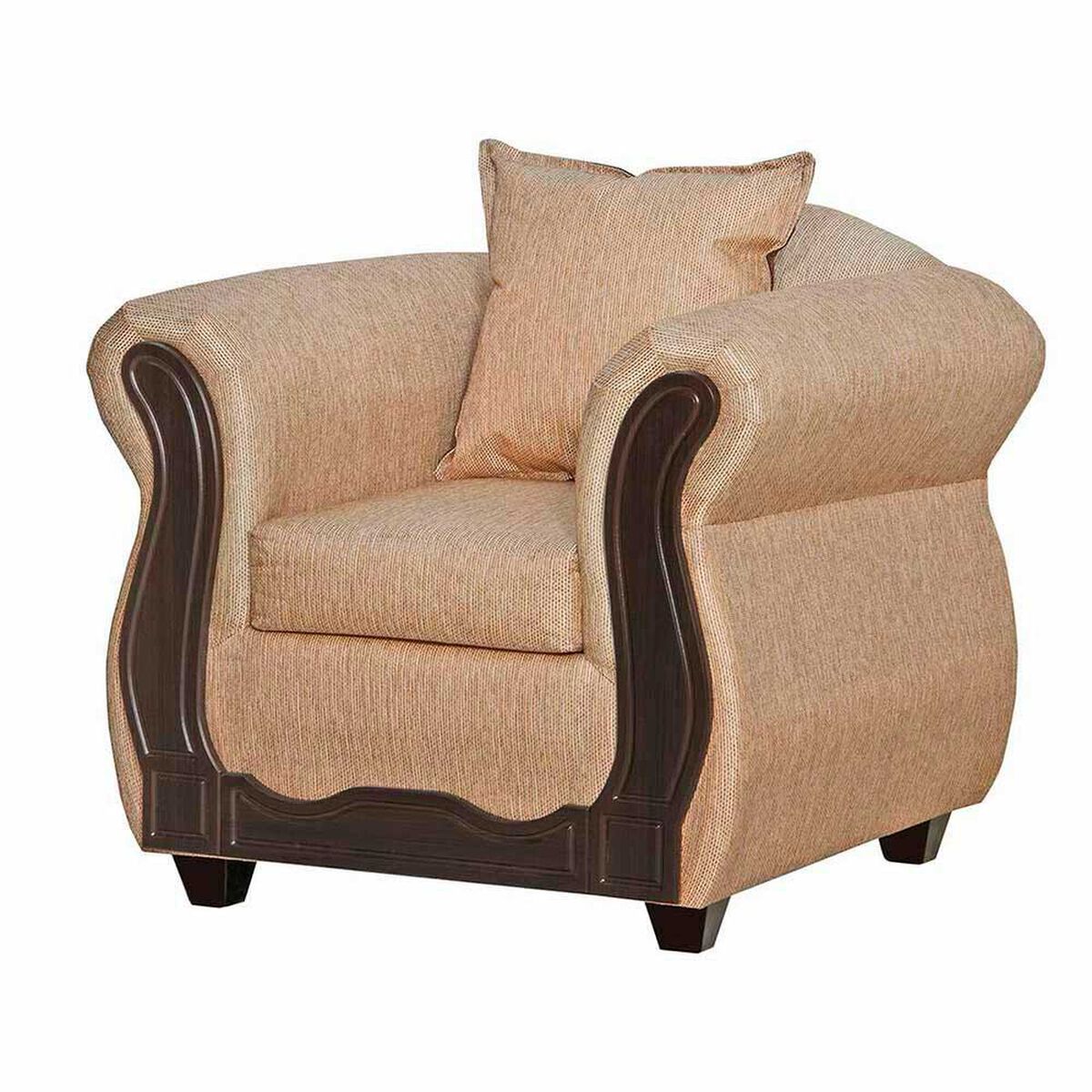 Juego de Living Black Factory Serrana Sof&aacute; 3 Cuerpos + Dos Sillones 1 Cuerpo Beige