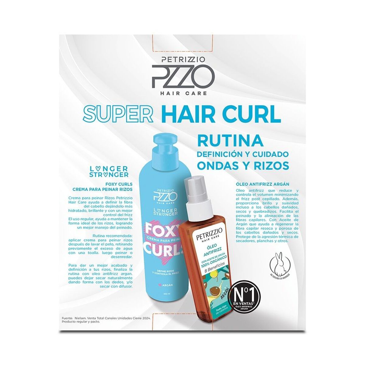 Set Super Hair Curl Crema de Peinar + Óleo Petrizzio