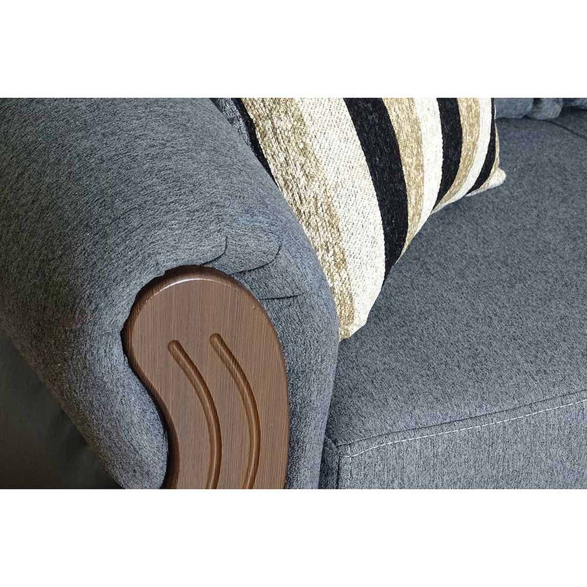 Sof&aacute; Seccional Elegant Detail New Girona modular Gris