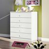 Cómoda Home Mobili Gales 5 Cajones Blanco