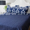 Quilt Doral 2 Plazas Patchwork Azul