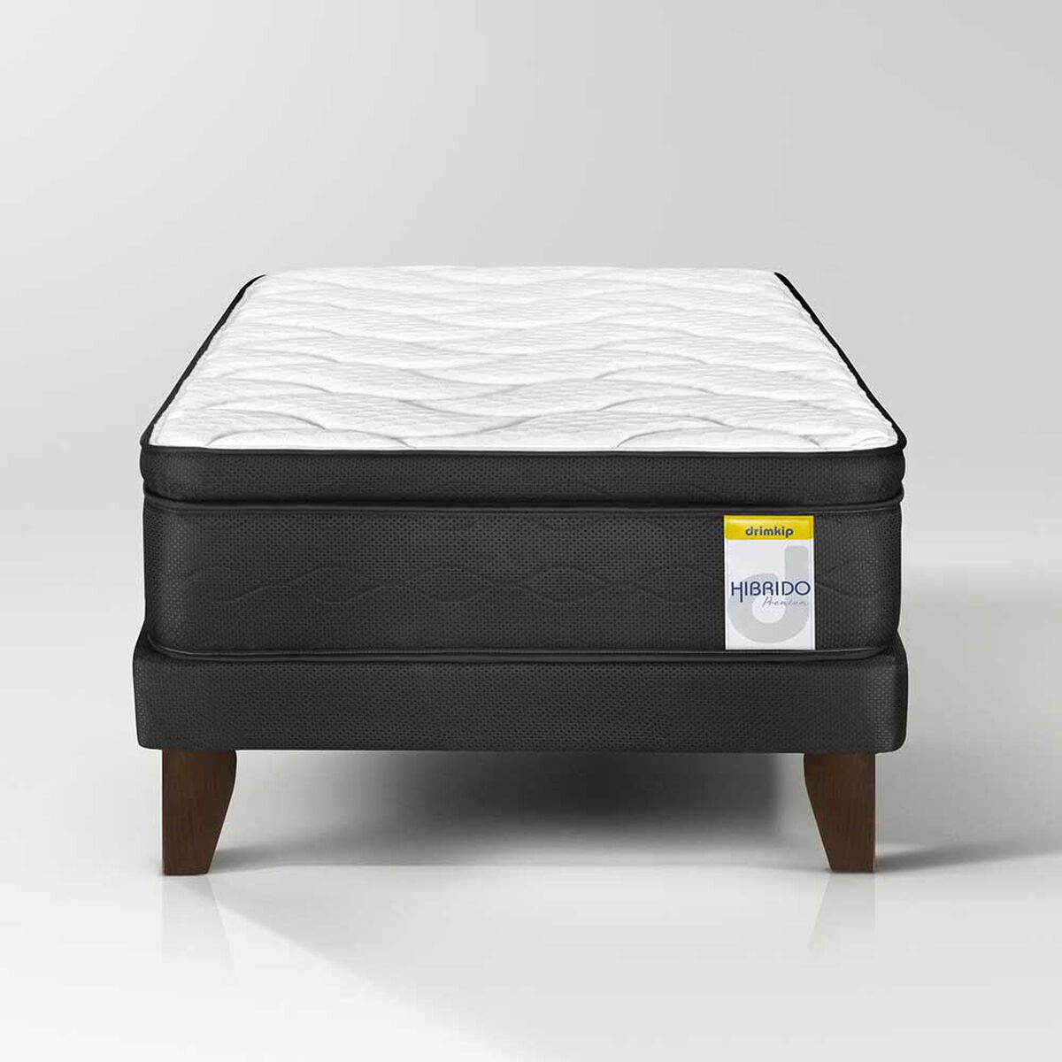 Cama Europea Drimkip 1 Plaza Hibrido Premium