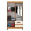 Cl&oacute;set Vekkahome Lisboa 4 Puertas 2 Cajones Blanco