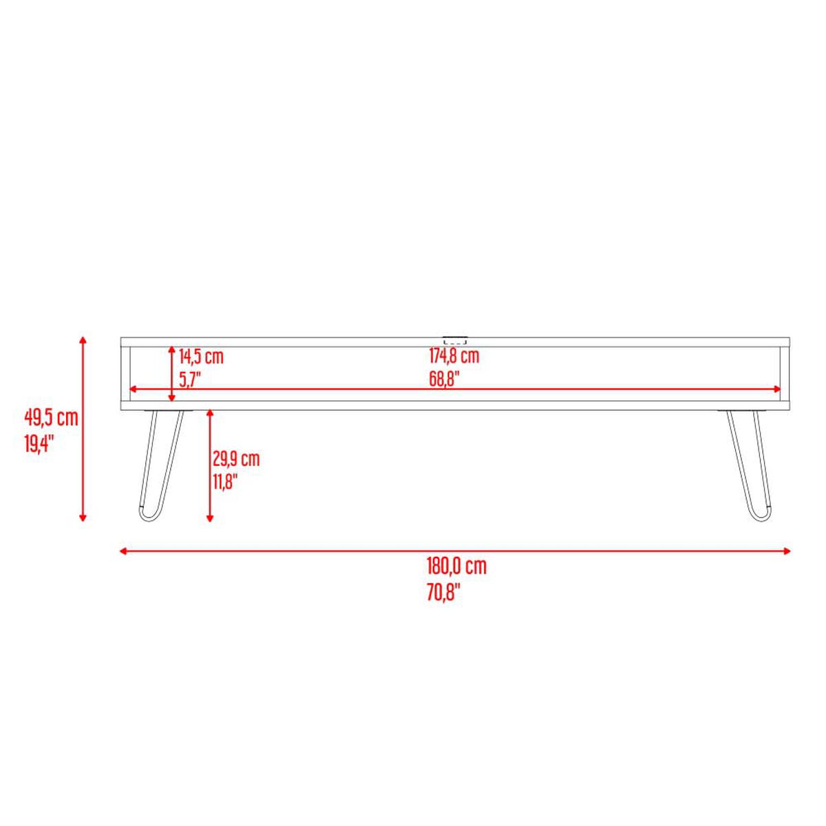 Rack Tuhome Luft Hasta 75" Miel