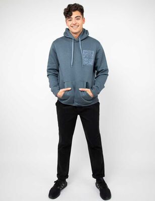 Imagen 2 del producto Polerón Hoodie Hombre Cutback Indigo, Morado, Negro, Verde-Cla