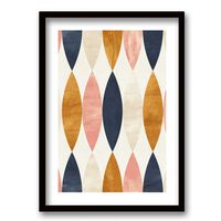 Cuadro Decorativo Retela Plumas Patrón 70 x 50 cm