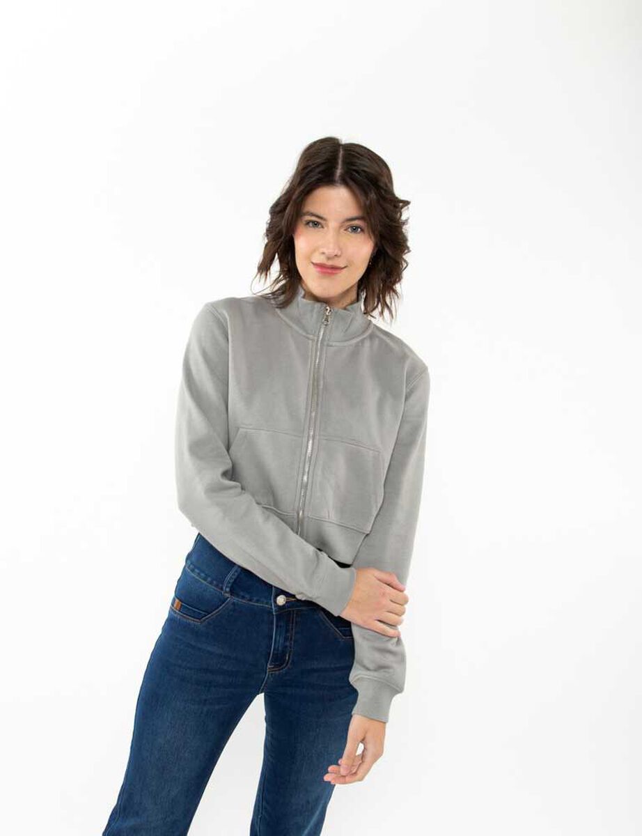 Polerón Crop Mujer Icono