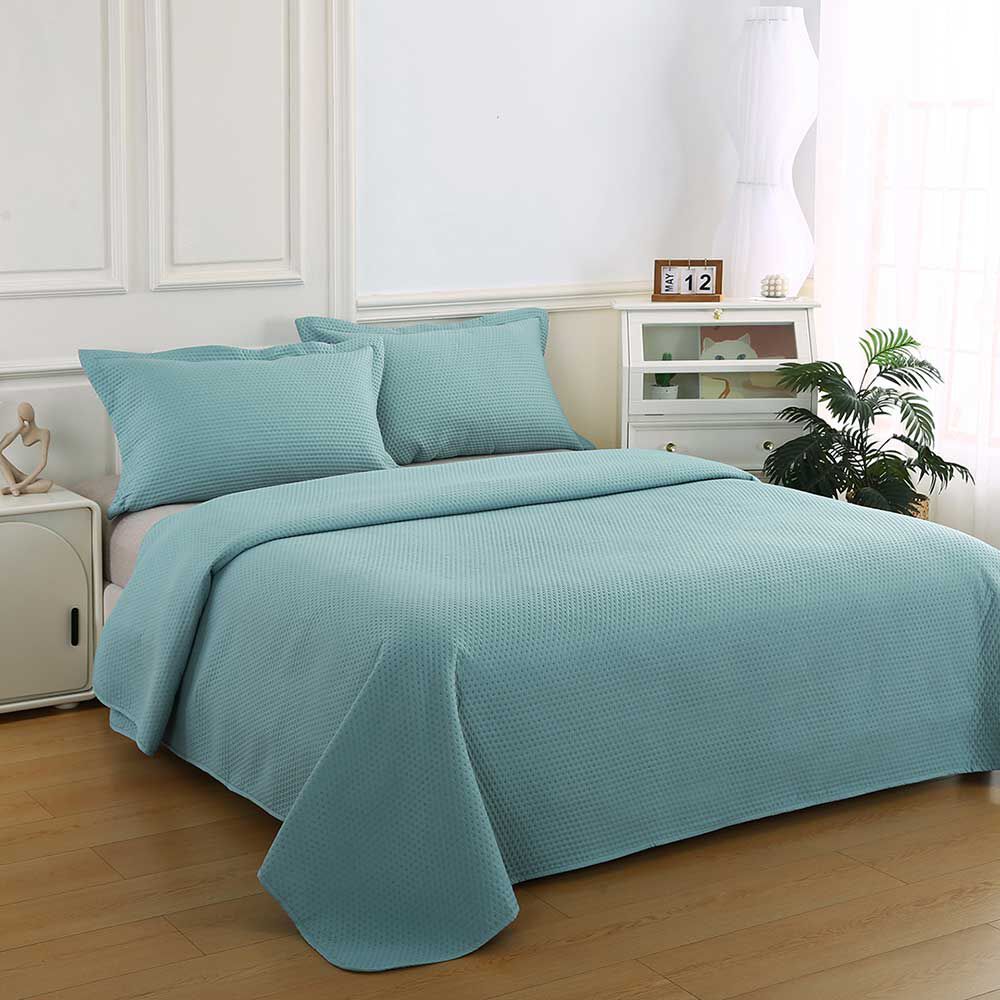 Quilt Liso Illusions King Atenas Aqua