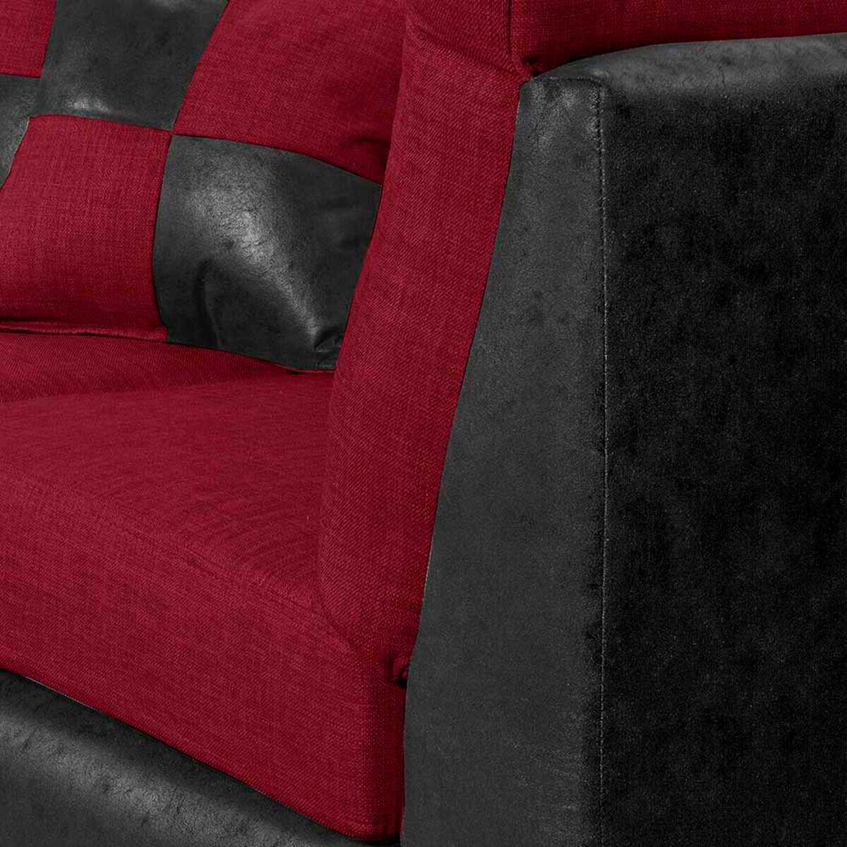 Seccional Black Factory Donato 3 Cuerpos Burdeo