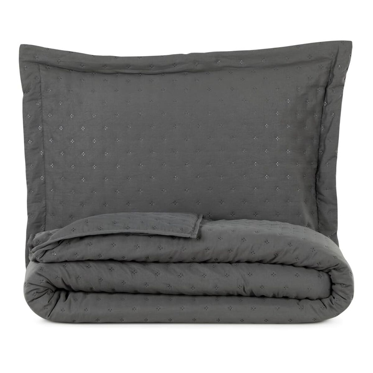 Quilt CIC 2 Plazas Gris Microfibra