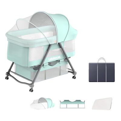 Imagen 1 del producto Cuna Bebé con Accesorios Verde By Lubabycas