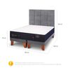 Cama Europea CIC Base Dividida King Premium + Respaldo Tamesis