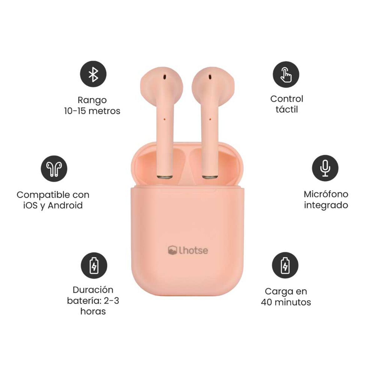 Kit Teclado + Mouse Levo + Audífonos Lhotse Rm12 Rosado