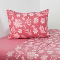 Juego de Sábanas Polar American Family 1,5 Plazas Cala No Aplica Rosa