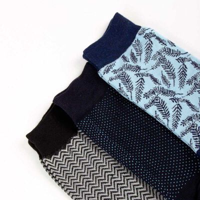 Imagen 2 del producto Pack 3 Calcetines Hombre Zibel Azul