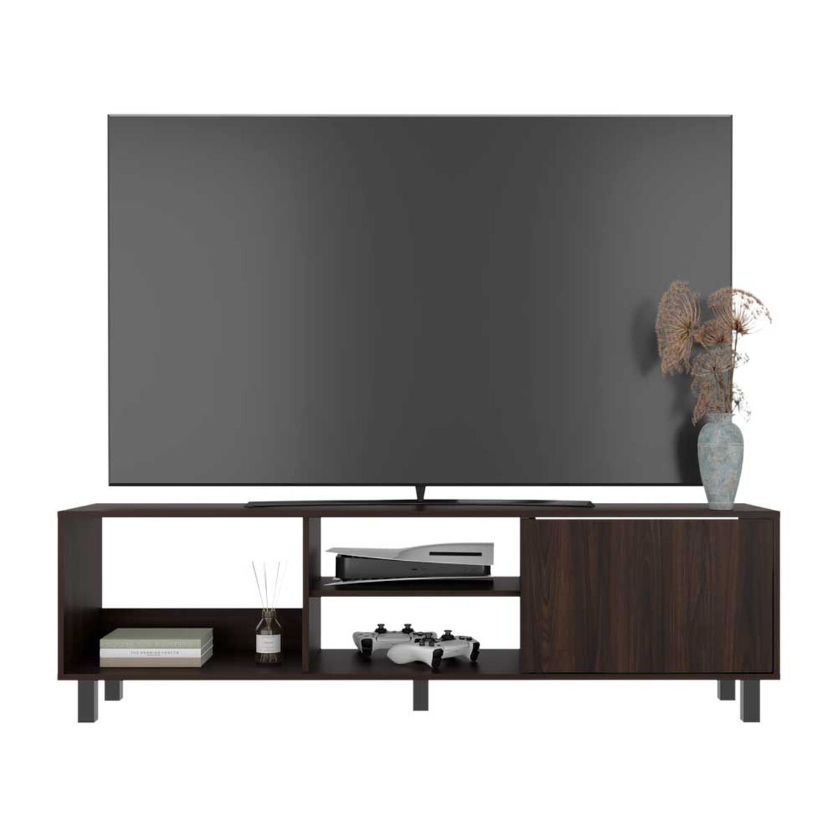 Rack Tuhome Tunez Hasta 65" Nogal Europeo