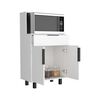 Mueble para Microondas Bajo TuHome Oshawa 2 Puertas 1 Cajón Blanco