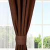 Set Cortinas Doral Amazon City  220 x 140 cm Caf&eacute;