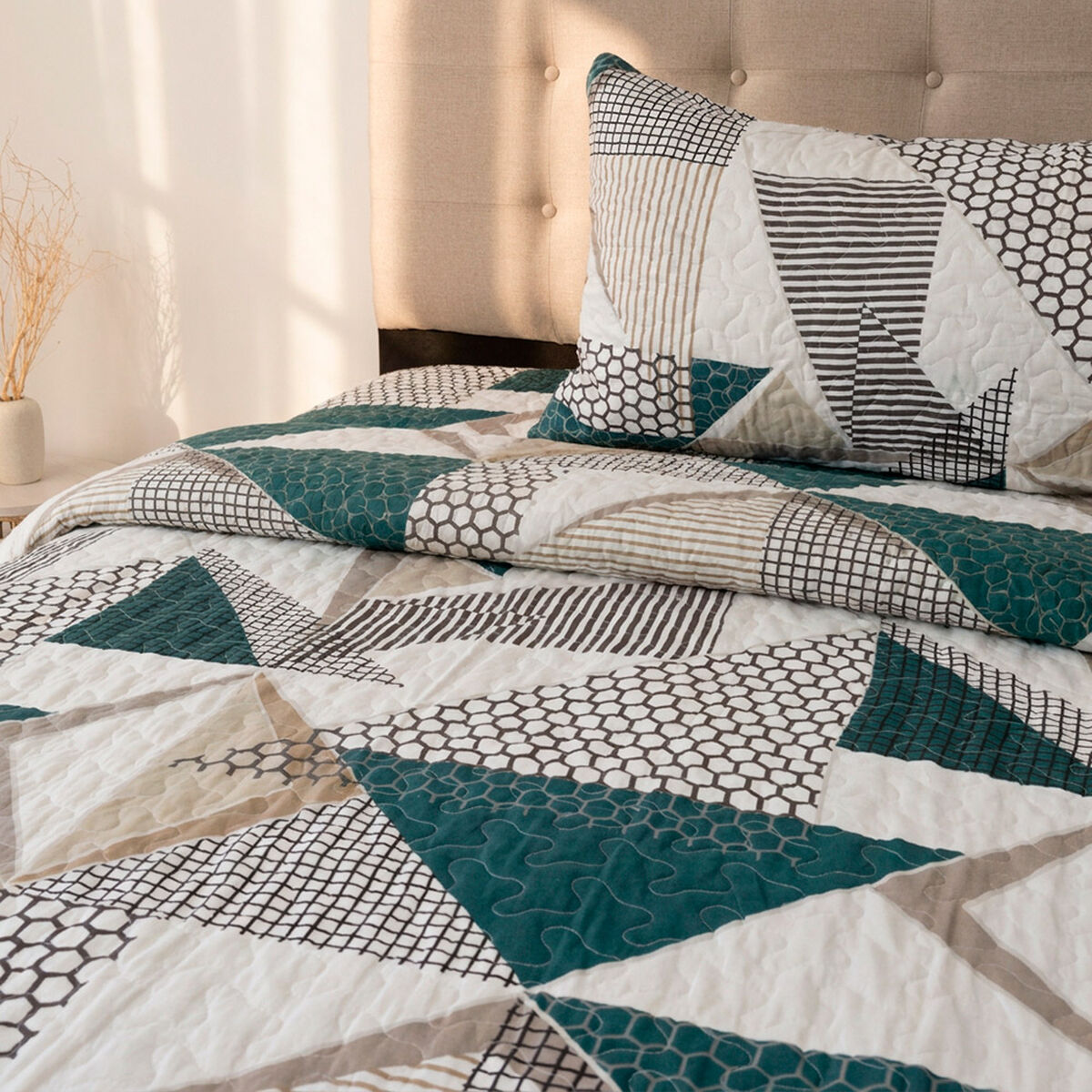 Quilt Doral 1,5 Plazas Stitchy Aristas