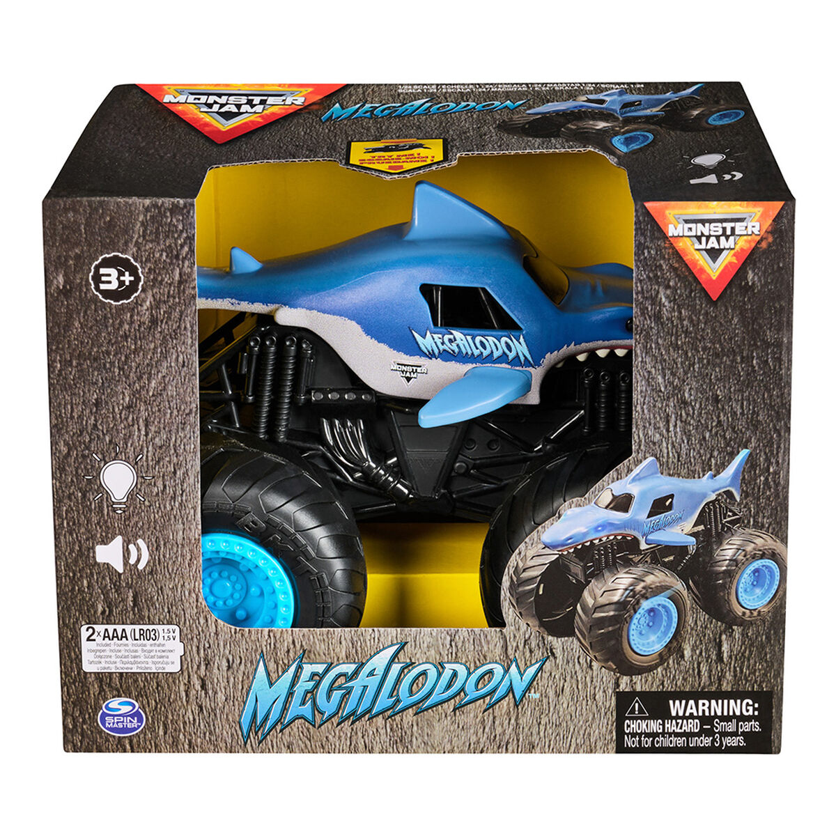 Monster Jam Auto Con Luz Y Sonido 1:24 Color Surtido