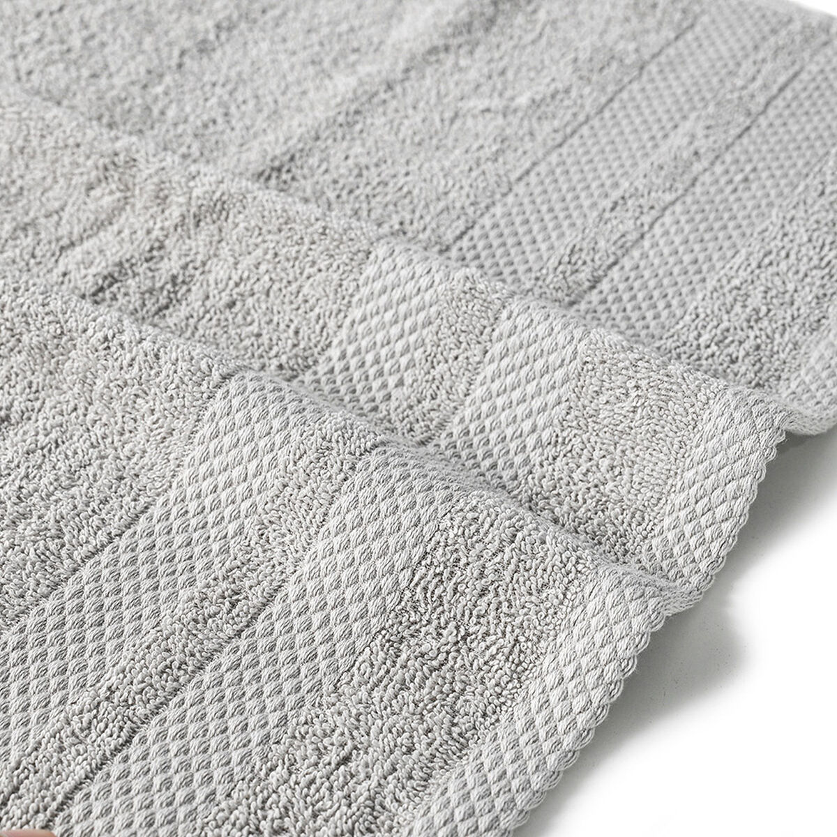 Set 2 Toallas de Ba&ntilde;o American Family Gris