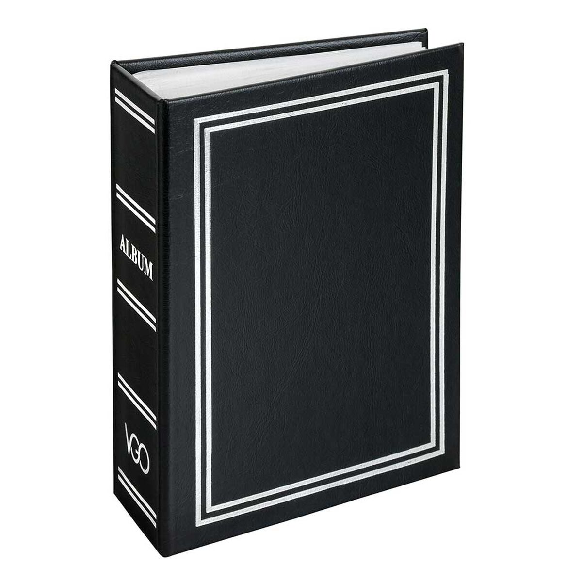 Álbum para Fotos Cartón Vgo Clásico Liso 100 Fotos Negro