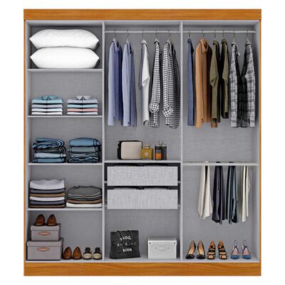 Imagen 2 del producto Closet Di Poretti Paris 6 Puertas 2 Cajones Café