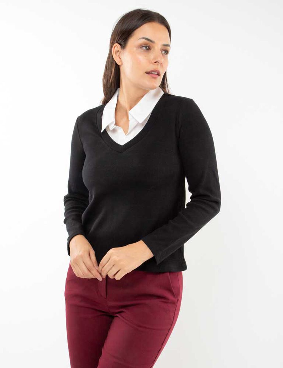 Polera Manga Larga Mujer Zibel