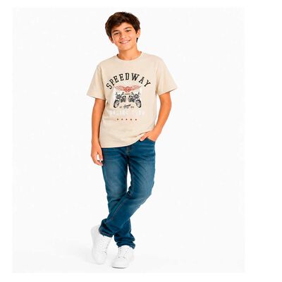 Polera Manga Corta Algod&oacute;n Ni&ntilde;o Cutback