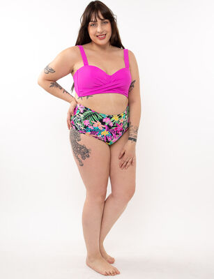 Imagen 2 del producto Traje de Baño Bikini Estampado Mujer Portman Club Fucsia, Lila