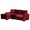 Sof&aacute; Seccional Izquierdo Latam Home Livorno 3 Cuerpos Burdeo