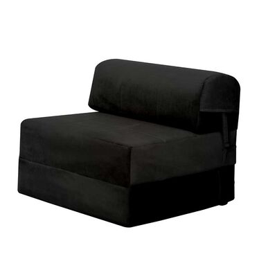 Imagen 1 del producto Sofá Cama Latam Home Velvet Siena 1 Cuerpo Negro