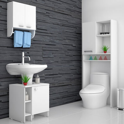 Mueble Lavamanos + Mueble Optimizador + Gabinete Tu Home