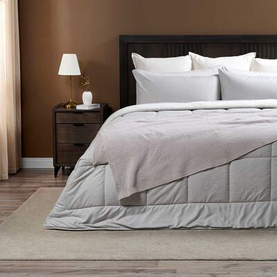 Plum&oacute;n Rosen 2 Plazas Sherpa Liso Gris