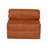 Sof&aacute; Cama Latam Home Cuero Kentucky Siena 1 Cuerpo Tabaco